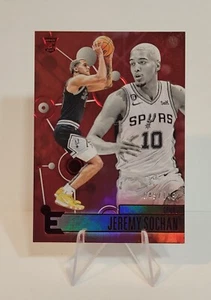2022-23 Panini Essentials Asia Red #209 Jeremy Sochan /149 RC Rookie Spurs SP - Picture 1 of 9