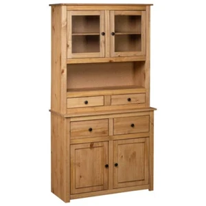 vidaXL Highboard 93x40.5x180 cm Solid Pine Panama Range - Picture 1 of 9