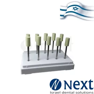 Menge x 10 Diamantschleifer Dental Polieren Keramik Zirkonoxid Schleifer Israel - Bild 1 von 2