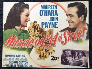 ORIGINAL LOBBY CARDS - MIRACLE ON 34TH STREET - 1947 - set of 8 - Maureen O'... - Picture 1 of 8