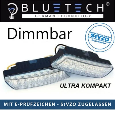 BLUETECH® LED Tagfahrleuchten R87 Modul E-Prüfzeichen E9 16SMD Tagfahrlicht TFL  - Bild 1 von 4