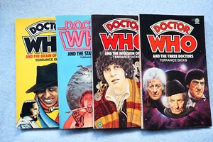 Lot of 4 Doctor Who Books by Terrance Dicks - Picture 1 of 5