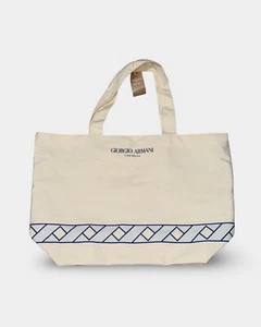 Auténtico bolso de compras reciclado Giorgio Armani Beauty-Armani Island Beach Tote - Imagen 1 de 6