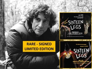SIXTEEN LEGS rare SIGNED deluxe double book set - Neil Gaiman, Bookend Trust - Picture 1 of 15