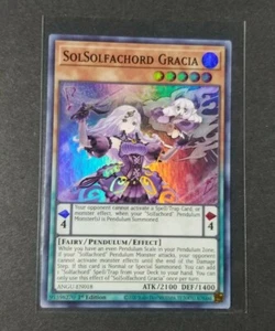 Yugioh! SolSolfachord Gracia ANGU-EN018 1° Edizione Holo NM/M - Foto 1 di 2