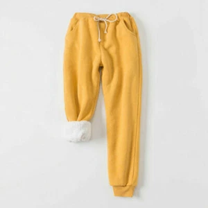 Womens Warm Sweat Pants Sherpa Lined Fleece Lining Joggers Jogging Trousers HD - Picture 1 of 10