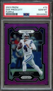 FB - 2023 Prizm - #73 - Púrpura - Dak Prescott - PSA 10 GEM MT - Imagen 1 de 2