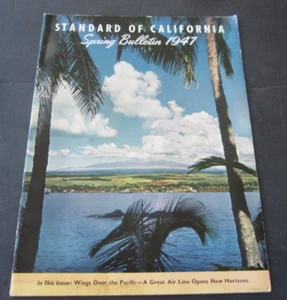 1947 - STANDARD OIL Co. - von ca. Spring Bulletin / Magazin - PAN AM Clipper - Bild 1 von 4