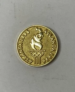 Vintage Atlanta 1996 Olympics Olympic Torch Gold Tone Lapel Pin Collectible Rare - Picture 1 of 5