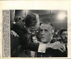 1964 Press Photo Henry Taylor and George Romney confer at GOP convention.