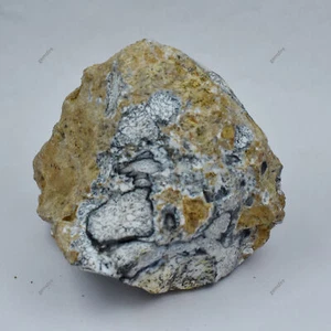 Piedra preciosa suelta natural extraída con tierra de ópalo crudo blanco áspero 3331,4 quilates CERTIFICADA - Imagen 1 de 12