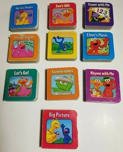 Mini Board Books Lot of 10 Sesame Street Pillbooks 3x3" Vintage A1 - Picture 1 of 3