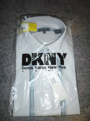 BRAND NEW DKNY MEN'S WATERBLUE DRESS SHIRT - Image 1 of 4