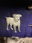 Vintage 60s ENGLISH Oxy  Gun Metal Griffon Brussels Bruxellois Ewok Dog brooch