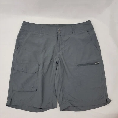 COLUMBIA Womens Shorts Sz 10 Silver Ridge Cargo GRAY Outdoor Hiking 9.5" Inseam - Image 1 of 4