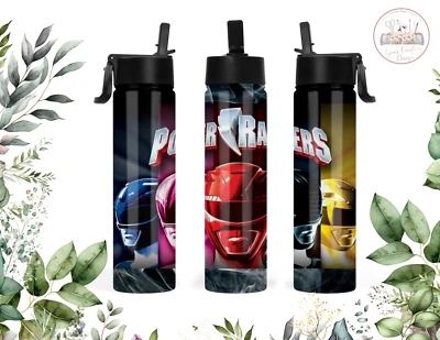 Botella de agua deportiva Power Rangers 22 oz vaso de acero inoxidable frasco aislante Foto 1 de 4