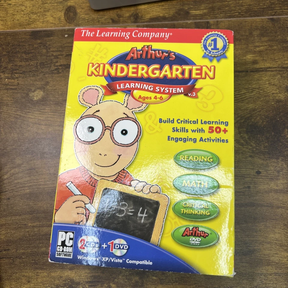 Arthur’s Kindergarten Learning System Ages 4-6 PC CD-Room Windows XP/Vista - Image 1 of 4