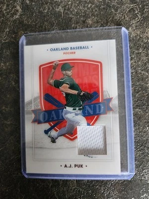 2021 Panini Chronicles Jersey A.J. Puk Card# 26 - Image 1 of 2