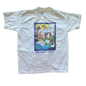 Retro Kids Bronx Zoo Graphic Tee Size Medium - Picture 1 of 7