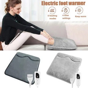 16‘’ Winter Heated Foot Warmer Electric Feet Heating Pad Cushion Fast Heating US - Picture 1 of 23