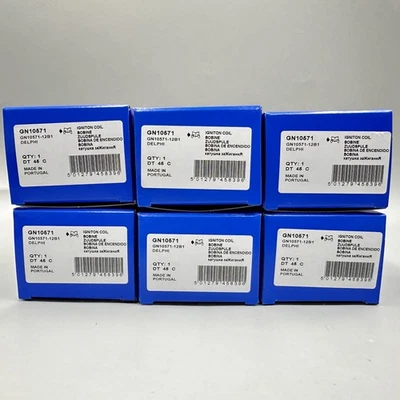 6PCS 12138616153 Delphi Ignition Coil Metal for BMW X3 X5 325 335 535 OEM — 第 1/4 张图片