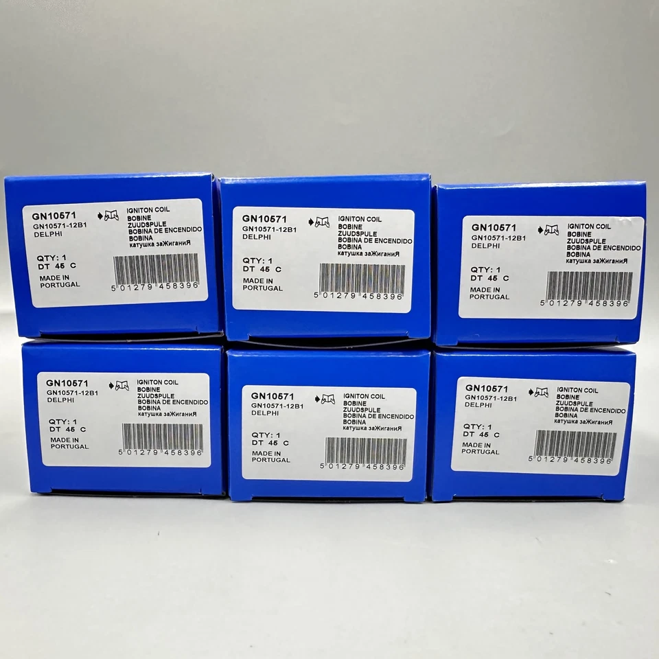 6PCS 12138616153 Delphi Ignition Coil Metal for BMW X3 X5 325 335 535 OEM Foto 1 de 4