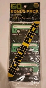 Paquete de 3 cintas de casete compactas C-60 - 60 minutos cada una - ¡Nuevo stock antiguo sellado!! - Imagen 1 de 2