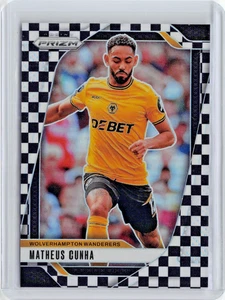 MATHEUS CUNHA BLACK & WHITE CHECKER SP - 2024/25 PANINI PRIZM - Picture 1 of 2