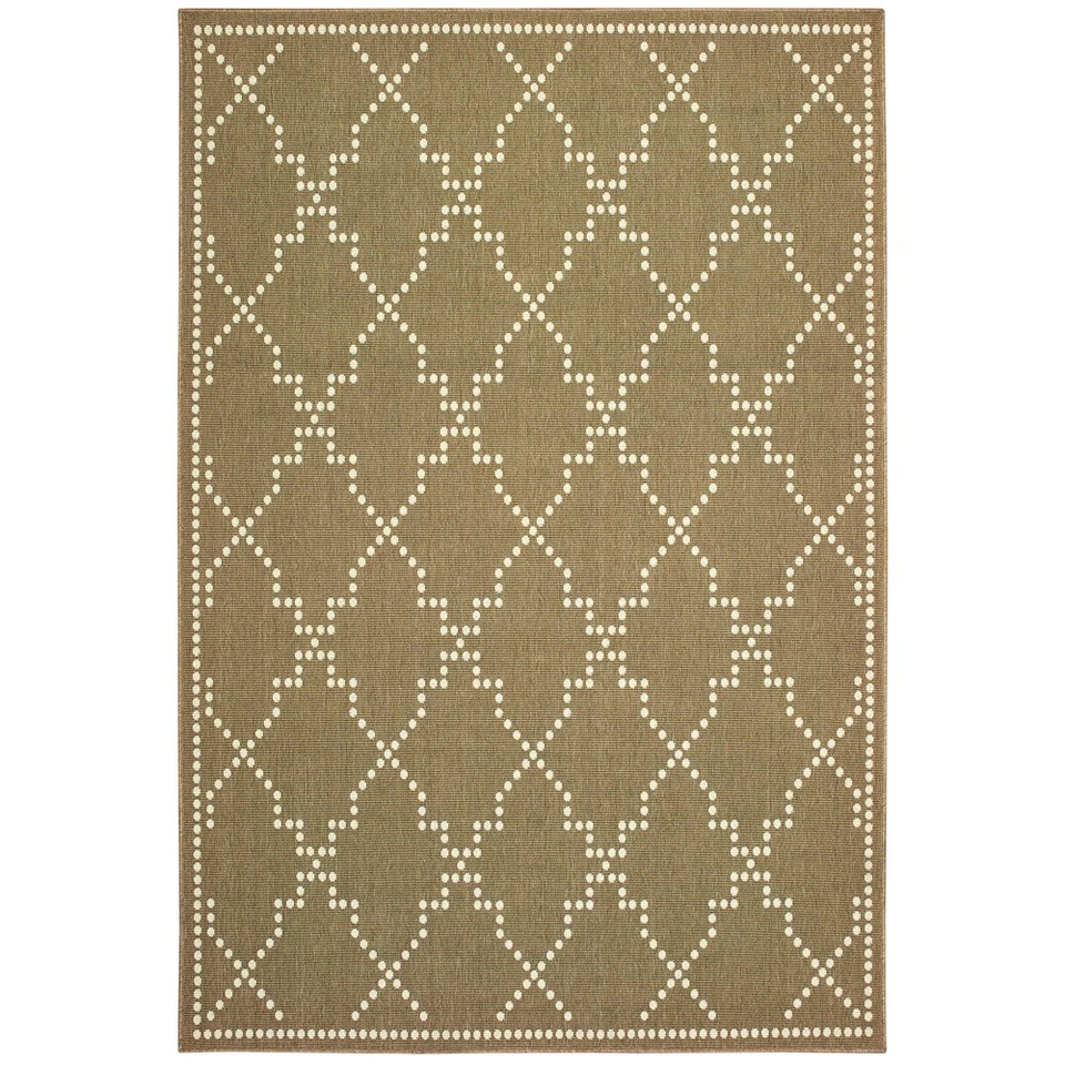2x7 Esfinge Beige Geométrico Angulado Crosshatch Runner 7765Y - Abrx 2' 3" x 7' 6" Foto 1 de 1