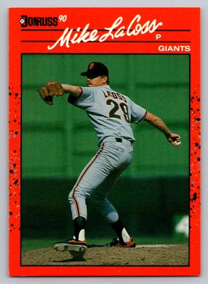 1990 Donruss # 652 - Mike LaCoss - San Francisco Giants - Image 1 of 2