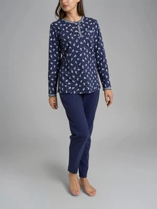 PIGIAMA RAGNO DONNA DR87N1 100% COTONE AUTUNNO INVERNO SERAFINO LETTO NOTTE fant - Foto 1 di 5