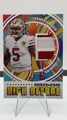 2022 Panini Rookie & Stars High Octane Jersey Relic #’d 24/25 Trey Lance #HM-TRL - Image 1 of 2