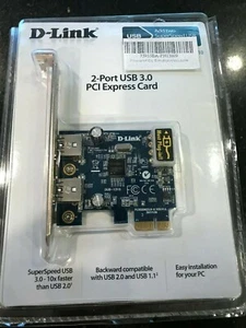 Scheda D-Link 2 porte USB 3.0 PCI Express DUB-1310 - Foto 1 di 3