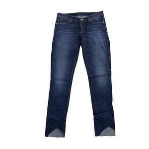 Juicy Coutere Skinny Jeans Women Raw Hem Size 27 X 29" Inseam Blue 59-26 - Picture 1 of 10