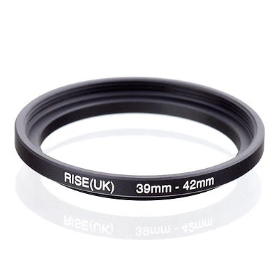 Camera 39mm Lens to 42mm Accessory Step Up Adapter Ring 39mm-42mm Black - Image 1 of 4