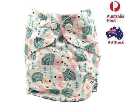 Pocket Modern Cloth Nappies Diaper Adjustable Washable Reusable Free Insert (D64 • 10.99$