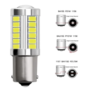 2 PCS P21W PY21W P21/5W 1156 Ba15s 1157 Bay15d For Car LED Bulbs Turn Signal - Foto 1 di 9