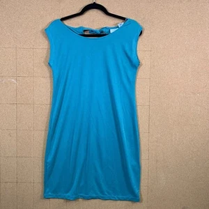 Top túnica Sigrid Olsen para mujer XS azul estilo gran tamaño vestido lazo espalda abierta nuevo - Imagen 1 de 8