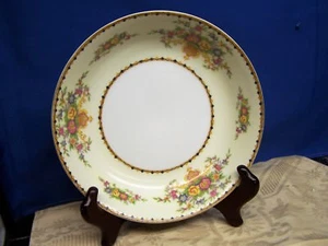"MePoCo, banda bronceada/azul, rosa, azul y amarillo spray floral ""TAZÓN DE SOPA" - Imagen 1 de 5
