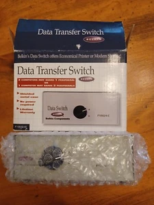 Belkin 2 Port Data Transfer Switch Y2K Compliant F1B024E Printer Modem Sharing - Picture 1 of 8