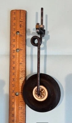 RC plane 6-1/2"  SHOCK ABSORBING Nose Landing Gear w/tire - Image 1 of 2