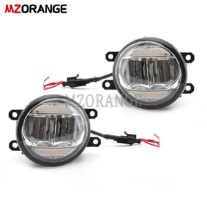 Pair Front Fog Light Lamps W/ DRL For Toyota Matrix Camry Yaris Lexus RX350 - Picture 1 of 11
