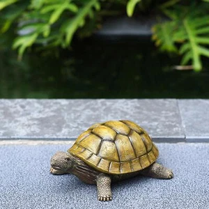 Realistic Tortoise Statue Garden Accent Statues for Patio Outdoor Home - Picture 1 of 7