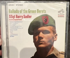 SSGT BARRY SADLER Ballads Of The Green Berets CD Collectors Choice Music CD NEW - Imagen 1 de 2