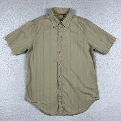 Guess Shirt Mens Small Beige Casual Preppy Workwear Travel Everyday Office Work - Image 1 of 4