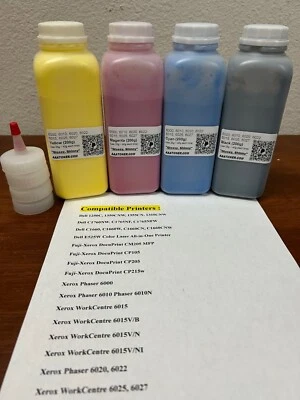(200g x 4)  Toner Refill for Xerox Phaser 6020, 6022, WC 6025, 6027 (NO Chip) - Image 1 of 4