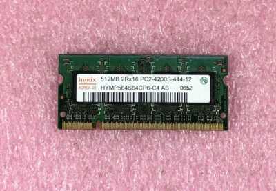 512MB HYNIX DDR2-533 PC2-4200S  NON-ECC SODIMM MEMORY RAM -  HYMP564S64CP6-C4 - Image 1 of 2