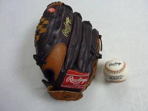 Rawlings Player Series All Leather Baseball Glove Size 13 P130 Right & Ball - Picture 1 of 10