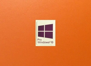 1 PCS Sticker for window 10 Badge Logo Decal Purple Color 16mm x 22mm USA - Picture 1 of 1