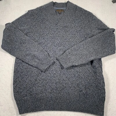 Suéter Joseph A Bank Reserve Para Hombre XL Azul Lana Nylon Tejido Manga Larga Foto 1 de 4